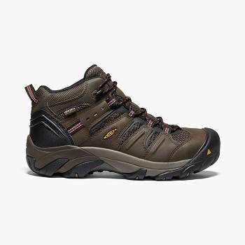 KEEN Férfi Lansing Mid Cut Waterproof (Steel Toe) Munkavédelmi Bakancs Olivazöld